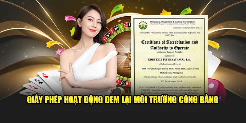 Tầm quan trọng của giấy phép hoạt động tại game s8