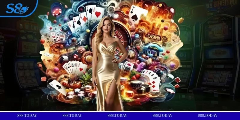 Không gian bàn chơi trực tuyến tại live casino S8 chân thật