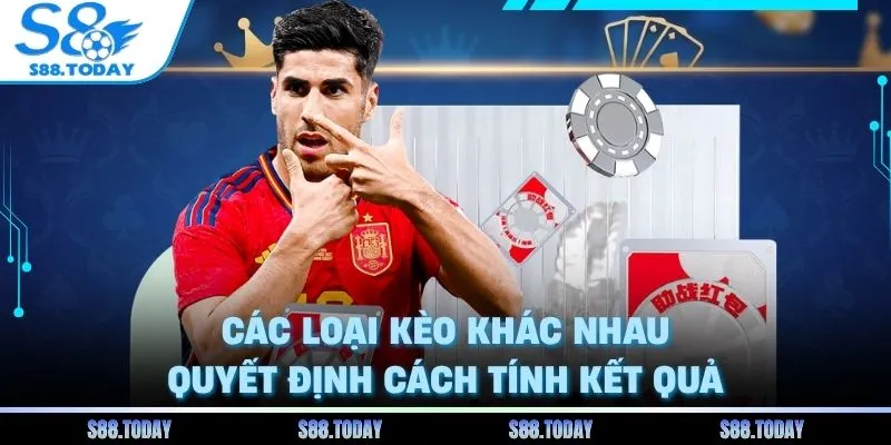 Các loại kèo khác nhau quyết định cách tính kết quả